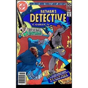 Detective Comics #479 Newsstand 1978 Batman vs Clayface III Hawkman App VF